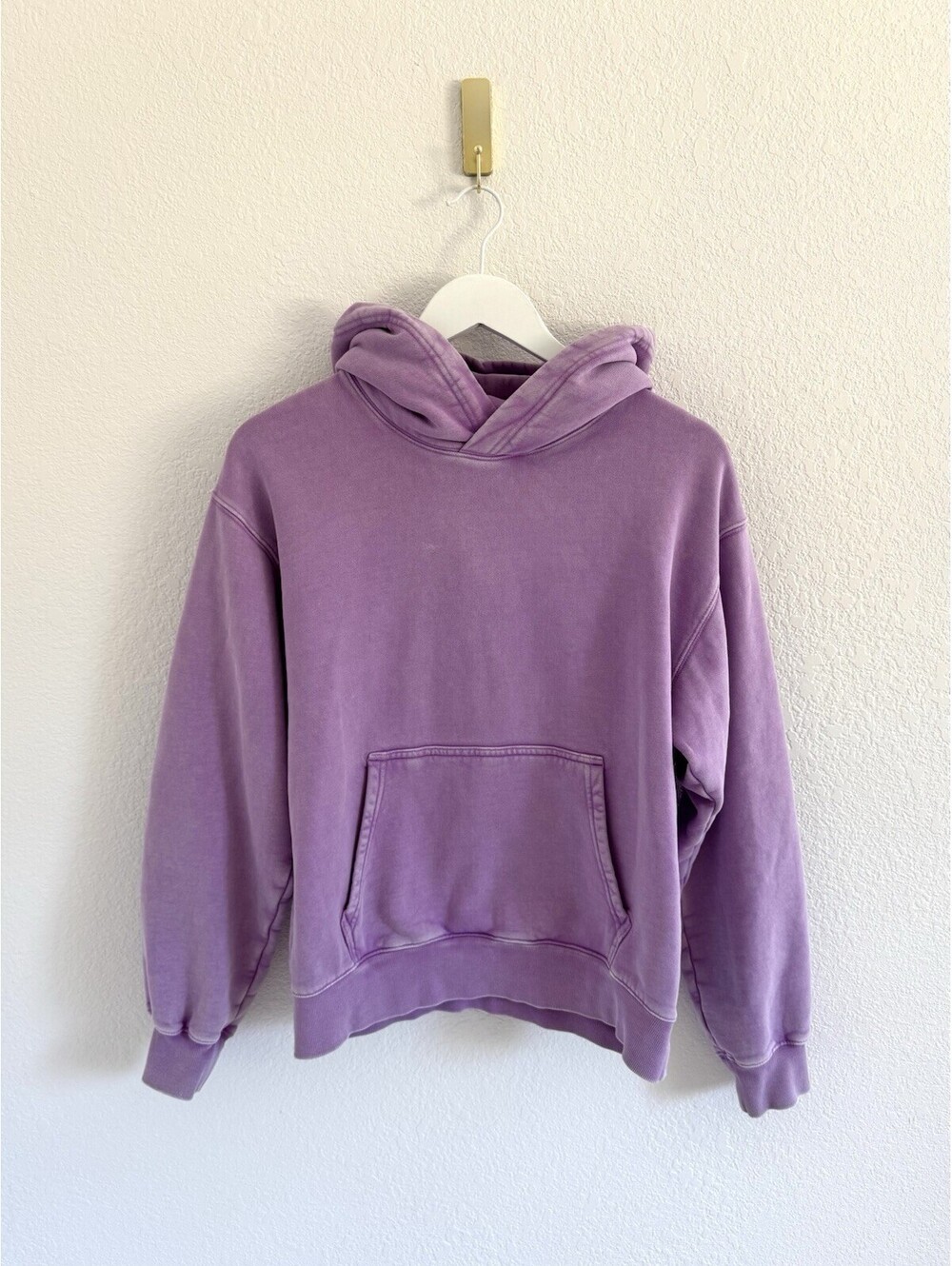 Aritzia TNA Cozy SweatFleece Oversized Fit Hoodie Sz M Lilac Purple Heavyweight
